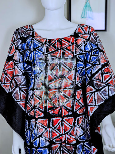 Size 10/12 African kaftan gown with rhinestone details