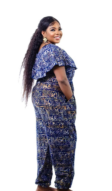 Stylish boho-inspired African jumpsuit for women