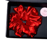 XXL Jumbo Red Satin Scrunchie