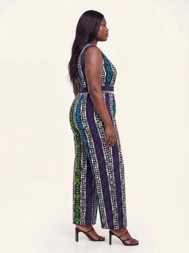 Royal Rhythm Ankara Wide-Leg Jumpsuit – Women's African Print One-Piece