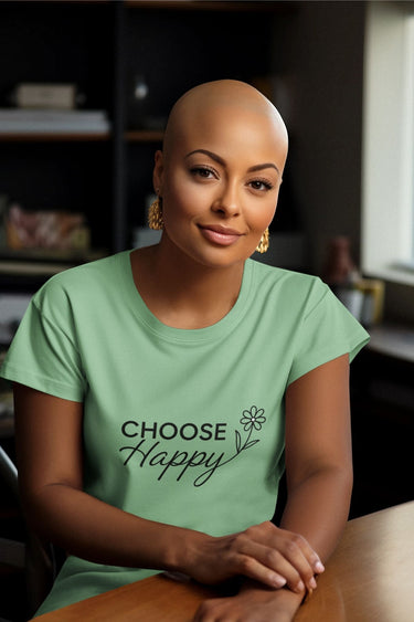 Choose Happy Positive Message T-Shirt – Uplifting Graphic Tee for Women