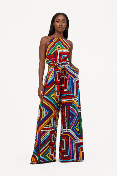 Smooth Visage Ankara African Print Women's Jumpsuit