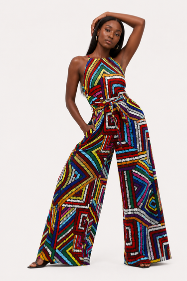 Smooth Visage Ankara African Print Women's Jumpsuit