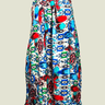 Color Splash Abstract Print Sundress – Silky Feel, Summer Dresses For Women Handmade by Smooth Visage - Smooth Visage