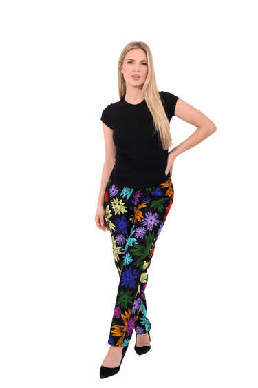 Lola Floral Design Ankara Pant for Women - Smooth Visage