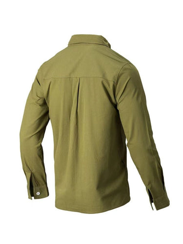 Men's Full Size Collared Neck Button Down Shirt Plus Size - Smooth Visage