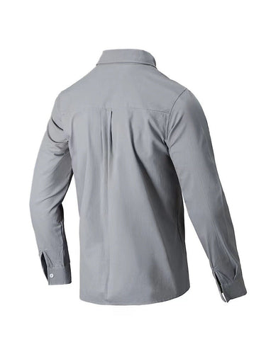 Men's Full Size Collared Neck Button Down Shirt Plus Size - Smooth Visage