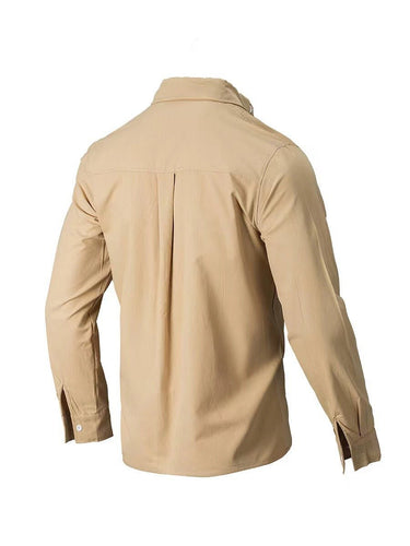 Men's Full Size Collared Neck Button Down Shirt Plus Size - Smooth Visage