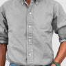 Men's Full Size Collared Neck Button Down Shirt Plus Size - Smooth Visage