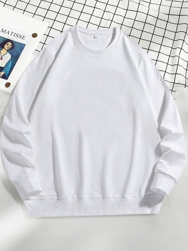 Men's Plus Size Round Neck Sweatshir - Smooth Visage