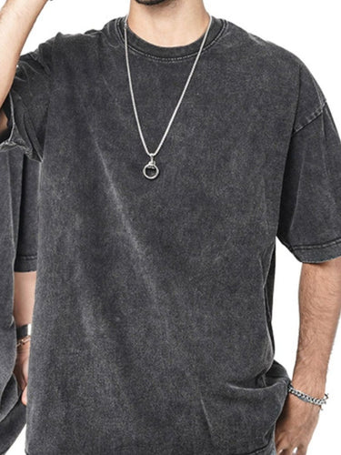 Men's Round Neck Short Sleeve T-Shirt - Smooth Visage