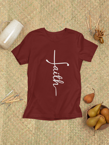 Soft cotton faith-based shirt perfect for casual or church wear