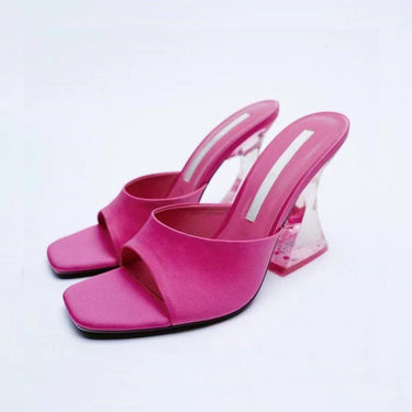 Open Toe High Heel Sandals - Smooth Visage