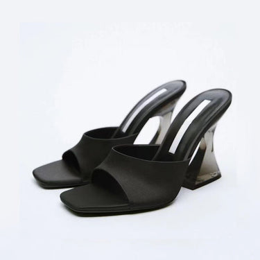 Open Toe High Heel Sandals - Smooth Visage
