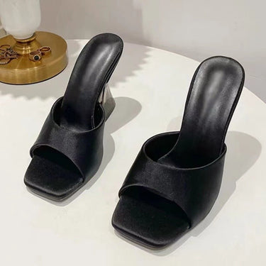 Open Toe High Heel Sandals - Smooth Visage