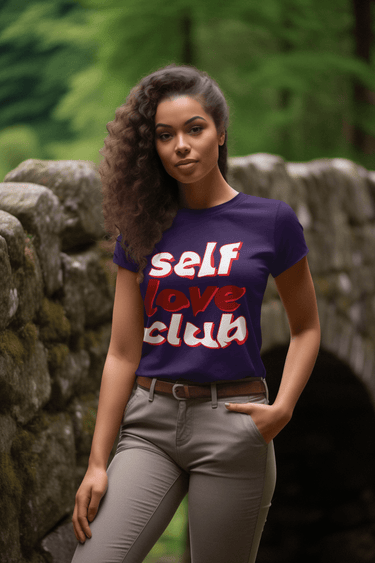 Self Love Club Graphic T-Shirt – Positive Affirmation Tee for Women | Cotton Unisex Fit | Multiple Colors - Smooth Visage
