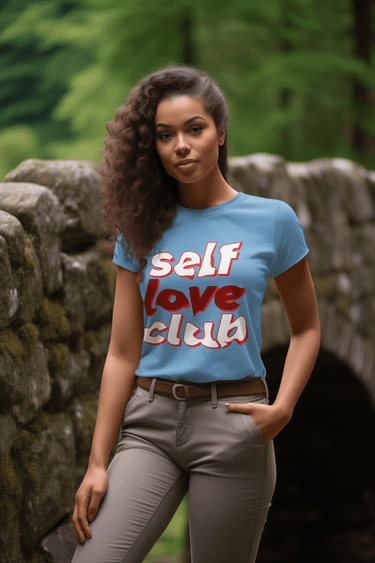 Self Love Club Graphic T-Shirt – Positive Affirmation Tee for Women | Cotton Unisex Fit | Multiple Colors - Smooth Visage