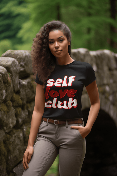Self Love Club Graphic T-Shirt – Positive Affirmation Tee for Women | Cotton Unisex Fit | Multiple Colors - Smooth Visage