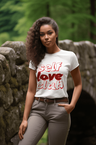 Self Love Club Graphic T-Shirt – Positive Affirmation Tee for Women | Cotton Unisex Fit | Multiple Colors - Smooth Visage