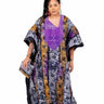 Smooth Visage African Print Adire African Tie - Dye Print Boubou Kaftan Style - Smooth Visage