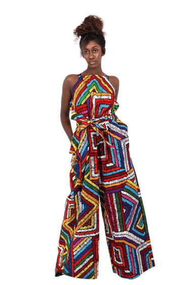Smooth Visage Ankara African Print Women's Jumpsuit - Smooth Visage