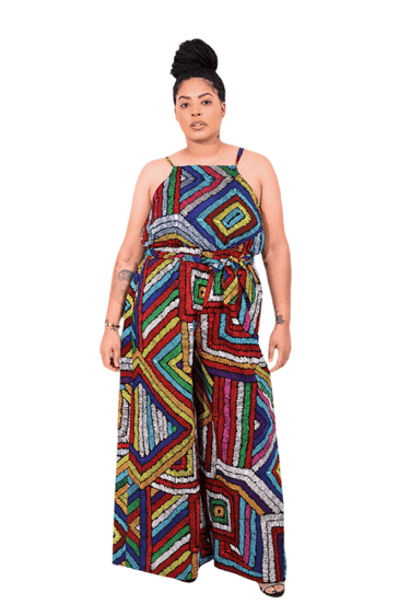 Smooth Visage Ankara African Print Women's Jumpsuit - Smooth Visage