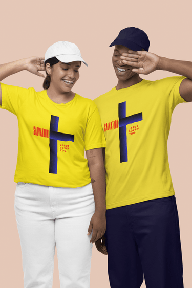 Smooth Visage Custom Personalized 24 - hr Shipping Unisex T-shirt, Salvation T-Shirt, Custom Tee, Couples T-Shirt, Couple Tees, Custom Long Sleeve Tees - Smooth Visage