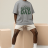Super Dad Graphic T-Shirt – Father’s Day Gift for Men | Cool Dad Tee in Sport Grey, Red, Royal & More - Smooth Visage