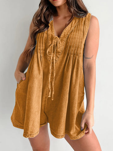 Tied Romper with Pockets - Smooth Visage