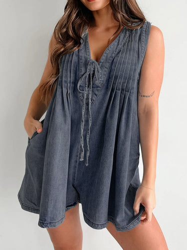 Tied Romper with Pockets - Smooth Visage