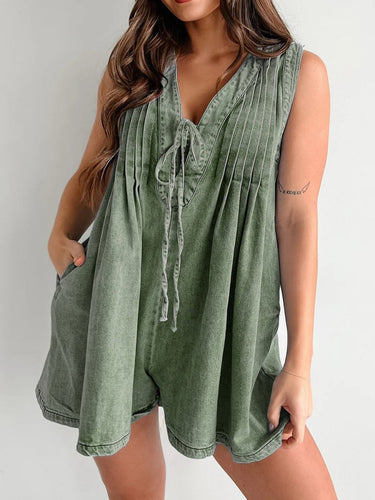 Tied Romper with Pockets - Smooth Visage