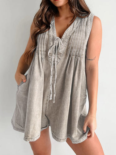 Tied Romper with Pockets - Smooth Visage
