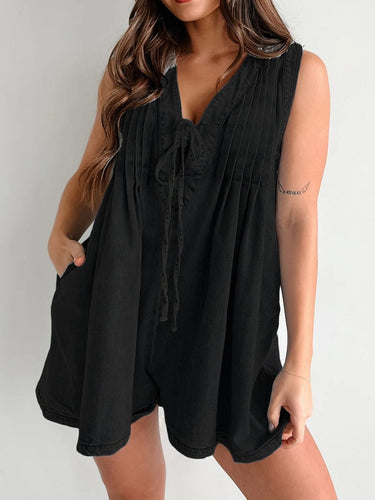 Tied Romper with Pockets - Smooth Visage