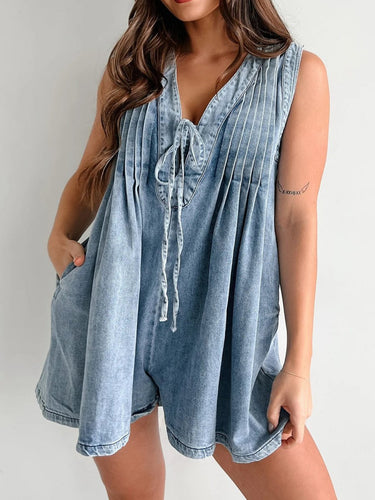 Tied Romper with Pockets - Smooth Visage