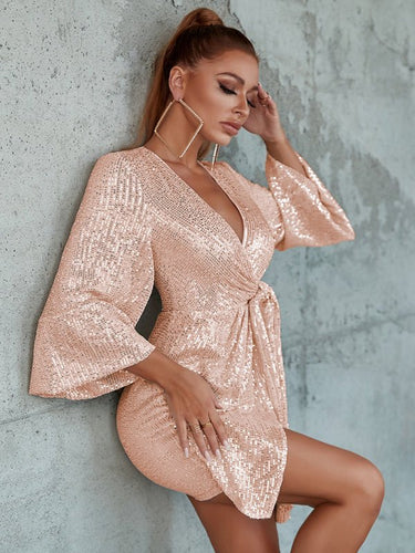 Women's Elegant and sexy Shiny party cocktail dress - Smooth Visage