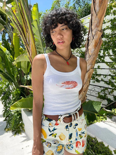 Women's simple printed hot girl camisole vest - Smooth Visage