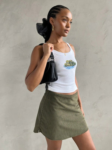 Women's simple printed hot girl camisole vest - Smooth Visage