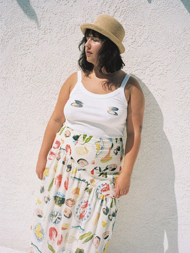 Women's simple printed hot girl camisole vest - Smooth Visage