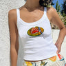 Women's simple printed hot girl camisole vest - Smooth Visage