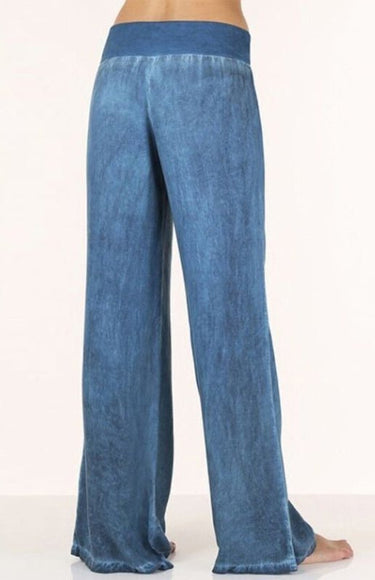 Women's Thin Denim Wide - Legged Pants Pants - Smooth Visage