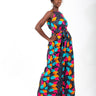 Eshe Multicolor Leave Print Ankara Jumpsuit - Smooth Visage