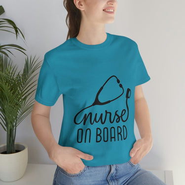 Nurse on Board Design Custom T-Shirts for Nurses - Smooth Visage