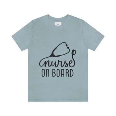 Nurse on Board Design Custom T-Shirts for Nurses - Smooth Visage