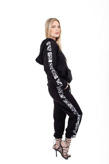 Smooth Visage African Print Design Hoodie Sweatshirt and Pant for Women - Smooth Visage