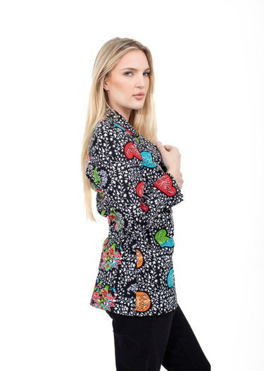 Smooth Visage Floral Ankara Double Breasted Blazer Jacket - Smooth Visage