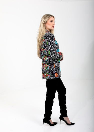 Smooth Visage Floral Ankara Double Breasted Blazer Jacket - Smooth Visage