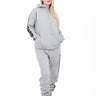 Smooth Visage Gray Luxe Hoodie with Ankara Accent Sleeves - Smooth Visage