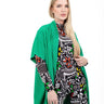 Smooth Visage Green Turtle Neck Top, Pant and Kimono Set - Smooth Visage